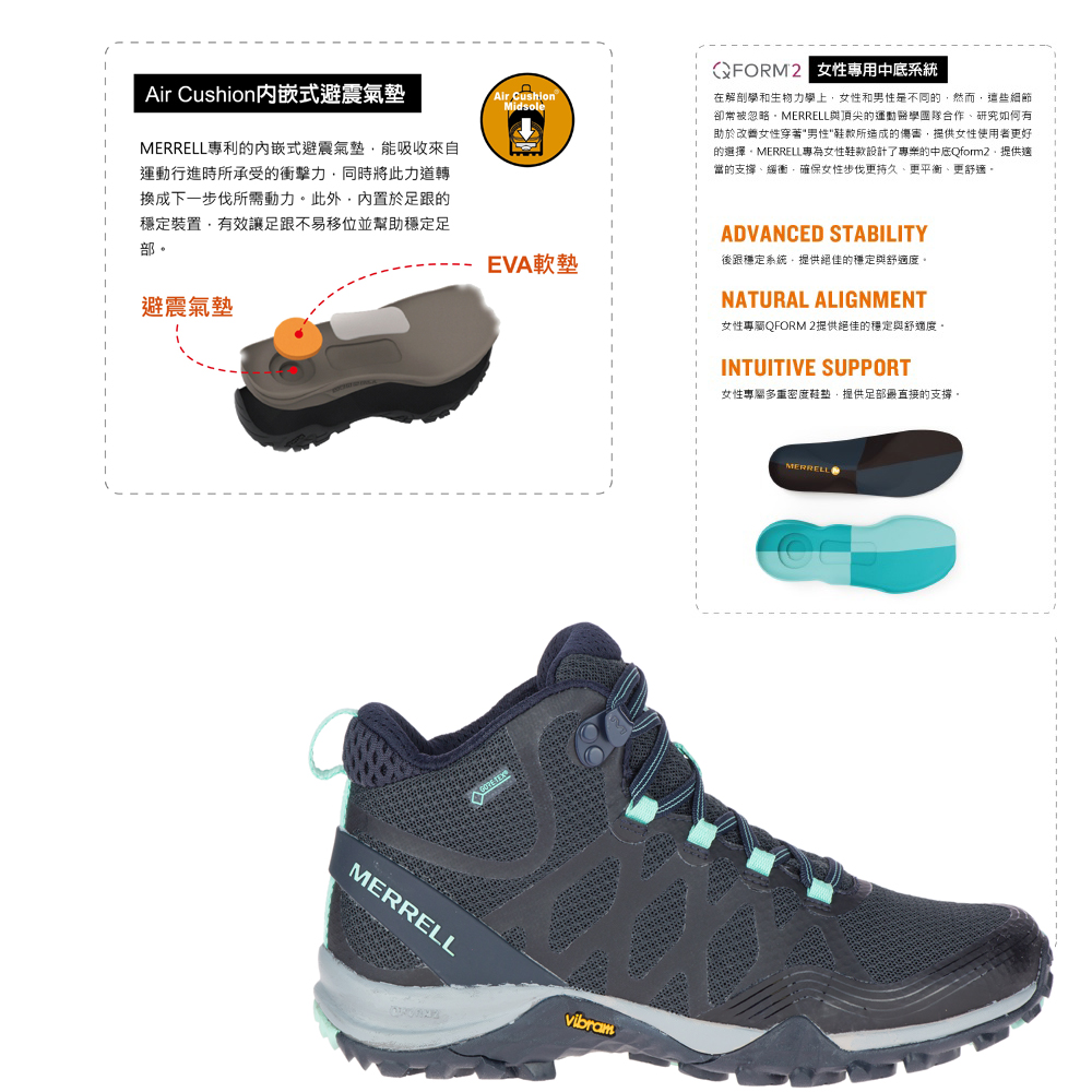 SIREN 3 MID  GTX 中筒防水登山鞋